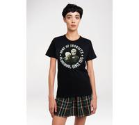 T-Shirt LOGOSHIRT "Muppets - Waldorf & Statler - Sons Of Ironists", Damen, Gr. XS, schwarz, 100% Baumwolle, bedruckt, normal, Rundhals, Shirts T-Shirt, mit lizensiertem Print (59318450-XS) schwarz