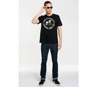 T-Shirt LOGOSHIRT "Muppets - Waldorf & Statler - Sons Of Ironists", Herren, Gr. L, schwarz, 100% Baumwolle, bedruckt, normal, Rundhals, Shirts T-Shirt, mit coolem Print (89754151-L) schwarz