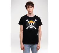 Logoshirt® One Piece I Piraten I Skull Logo I T-Shirt Print I Damen & Herren I kurzärmlig I schwarz I Lizenziertes Originaldesign I Größe 5XL