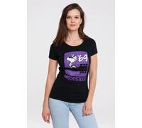 T-Shirt LOGOSHIRT "Peanuts", Damen, Gr. M, schwarz, 100% Baumwolle, bedruckt, normal, Rundhals, Shirts T-Shirt, mit lizenziertem Originaldesign (85959167-M) schwarz