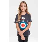 LOGOSH!RT LOGOSHIRT - Comics - Peanuts - Snoopy - Pilot - Bio T-Shirt Print - Kinder Blau-Grau 104