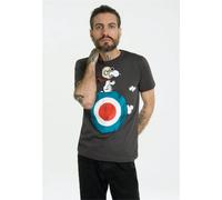 T-Shirt LOGOSHIRT "Peanuts - Snoopy Pilot" Gr. L, grau (dunkelgrau) Herren Shirts (22674210-L) dunkelgrau