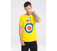 T-Shirt LOGOSHIRT "Peanuts - Snoopy Pilot", Jungen, Gr. M, gelb, 100% Baumwolle, bedruckt, normal, Rundhals, Shirts T-Shirt, mit lizenziertem Print (16529450-M) gelb