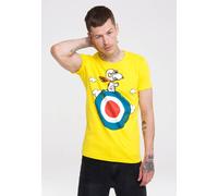 T-Shirt LOGOSHIRT "Peanuts - Snoopy Pilot", Jungen, Gr. S, gelb, 100% Baumwolle, bedruckt, normal, Rundhals, Shirts T-Shirt, mit lizenziertem Print (10202468-S) gelb
