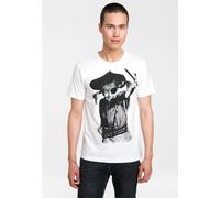 Logoshirt® Pippi Langstrumpf I Pirat I T-Shirt Print I Damen & Herren I kurzärmlig I altweiss I Lizenziertes Originaldesign I Größe XS