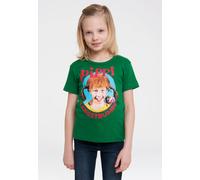 Logoshirt® Pippi Langstrumpf I Portrait I T-Shirt Print I Kinder I Mädchen & Jungen I kurzärmlig I grün I Lizenziertes Originaldesign I Größe 170/176