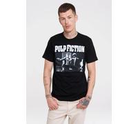 Logoshirt® Pulp Fiction I Vincent Vega & Jules Winnfield I T-Shirt Print I Damen & Herren I kurzärmlig I schwarz I Lizenziertes Originaldesign I Größe XXL