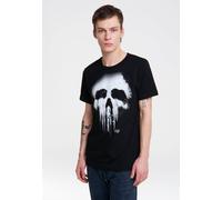 T-Shirt LOGOSHIRT "Punisher Marvel", Herren, Gr. S, schwarz, 100% Baumwolle, bedruckt, normal, Rundhals, Shirts T-Shirt, mit lässigem Siebdruck (97624824-S) schwarz
