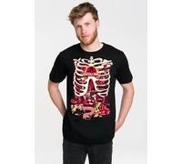 T-Shirt LOGOSHIRT "Rick & Morty - Anatomy Park", Damen, Gr. 4XL, schwarz, 100% Baumwolle, bedruckt, normal, Rundhals, Shirts T-Shirt, mit coolem Print (79567840-4XL) schwarz
