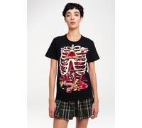 T-Shirt LOGOSHIRT "Rick & Morty - Anatomy Park", Damen, Gr. S, schwarz, 100% Baumwolle, bedruckt, normal, Rundhals, Shirts T-Shirt, mit coolem Print (32616160-S) schwarz