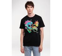 T-Shirt LOGOSHIRT "Rick & Morty - Eyeball Skull", Herren, Gr. XS, schwarz, 100% Baumwolle, bedruckt, normal, Rundhals, Shirts T-Shirt, mit lizenziertem Print (61286410-XS) schwarz