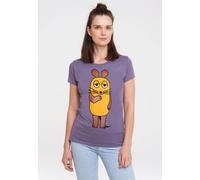 Logoshirt® TV I Die Sendung mit der Maus I Maus I T-Shirt Print I Damen I kurzärmlig I violett I Lizenziertes Originaldesign I Größe M