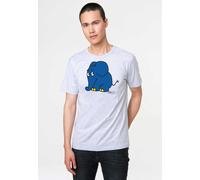 T-Shirt LOGOSHIRT "Sendung mit der Maus - Elefant" Gr. 5XL, grau (grau, meliert) Herren Shirts (28662950-5XL) grau, meliert
