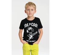 T-Shirt LOGOSHIRT "Snoopy", Mädchen, Gr. 80/86, schwarz, 100% Baumwolle, bedruckt, mehrfarbig, normal, Rundhals, Shirts T-Shirt, mit niedlichem Frontprint (93602932-80) schwarz