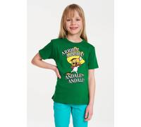 T-Shirt LOGOSHIRT "Speedy Gonzales - Looney Tunes", Mädchen, Gr. 104/116, grün, 100% Baumwolle, bedruckt, normal, Rundhals, Shirts T-Shirt, mit tollem Frontprint (58731713-104) grün