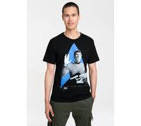 T-Shirt LOGOSHIRT "Spock", Jungen, Gr. M, schwarz, 100% Baumwolle, bedruckt, normal, Rundhals, Shirts T-Shirt, mit coolem Frontdruck (87920607-M) schwarz