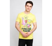 T-Shirt LOGOSHIRT "Spongebob", Herren, Gr. S, bunt, 100% Baumwolle, bedruckt, normal, Rundhals, Shirts T-Shirt, mit witzigem Statement-Print (60324828-S) bunt