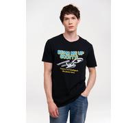 T-Shirt LOGOSHIRT "Star Trek - Beam Me Up Scotty", Herren, Gr. M, schwarz, 100% Baumwolle, bedruckt, normal, Rundhals, Shirts T-Shirt, mit Beam Me Up Scotty-Logo (63559341-M) schwarz