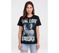 T-Shirt LOGOSHIRT "Star Trek - Spock, Live Long", Damen, Gr. M, schwarz, 100% Baumwolle, bedruckt, normal, Rundhals, Shirts T-Shirt, mit lizenziertem Print (89887040-M) schwarz