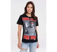 T-Shirt LOGOSHIRT "Star Trek - Spock, Party", Damen, Gr. S, schwarz, 100% Baumwolle, bedruckt, normal, Rundhals, Shirts T-Shirt, mit lizenziertem Print (83608252-S) schwarz