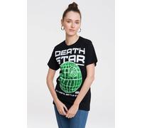 T-Shirt LOGOSHIRT "Star Wars", Damen, Gr. S, bunt (schwarz, mehrfarbig), 100% Baumwolle, bedruckt, normal, Rundhals, Shirts T-Shirt, mit stylischem Frontdruck (86674819-S) schwarz, mehrfarbig