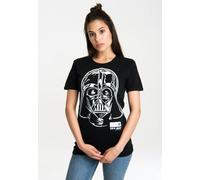 T-Shirt LOGOSHIRT "Star Wars Darth Vader", Damen, Gr. M, schwarz, 100% Baumwolle, bedruckt, normal, Rundhals, Shirts T-Shirt, mit lizenziertem Originaldesign (83191450-M) schwarz