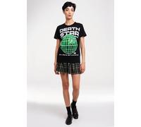T-Shirt LOGOSHIRT "Star Wars - Death Star", Damen, Gr. XL, schwarz, 100% Baumwolle, bedruckt, unifarben, normal, Rundhals, Shirts T-Shirt, mit coolem Print (70287666-XL) schwarz