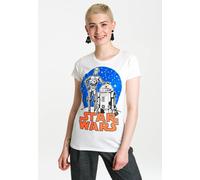 T-Shirt LOGOSHIRT "Star Wars Droids", Damen, Gr. XS, bunt, 100% Baumwolle, bedruckt, normal, Rundhals, Shirts T-Shirt, mit coolem Retro-Druck (79978817-XS) bunt
