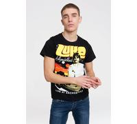 T-Shirt LOGOSHIRT "Star Wars - Luke Skywalker", Herren, Gr. M, schwarz, 100% Baumwolle, bedruckt, normal, Rundhals, Shirts T-Shirt, mit Luke Skywalker-Motiv (85559304-M) schwarz