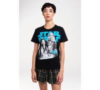 T-Shirt LOGOSHIRT "Star Wars: Solo - Han Solo & Chewbacca", Damen, Gr. XL, schwarz, 100% Baumwolle, bedruckt, normal, Rundhals, Shirts T-Shirt, mit coolem Print (60235838-XL) schwarz