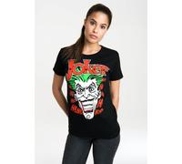 T-Shirt LOGOSHIRT "The Joker", Damen, Gr. XS, schwarz, 100% Baumwolle, bedruckt, normal, Rundhals, Shirts T-Shirt, mit lizenzierten Originaldesign (25501404-XS) schwarz