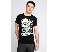 Logoshirt® DC I Batman I Riddler I T-Shirt Print I Damen & Herren I kurzärmlig I schwarz I Lizenziertes Originaldesign I Größe XL