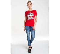 T-Shirt LOGOSHIRT "Wonder Woman - DC Comics", Damen, Gr. L, rot, 100% Baumwolle, bedruckt, normal, Rundhals, Shirts T-Shirt, mit lizenziertem Originaldesign (37381227-L) rot