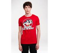 T-Shirt LOGOSHIRT "Wonder Woman - DC Comics", Herren, Gr. XS, rot, 100% Baumwolle, bedruckt, normal, Rundhals, Shirts T-Shirt, mit Wonder Woman-Print (65480228-XS) rot