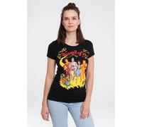 T-Shirt LOGOSHIRT "Yellow Brick Road - Der Zauberer von Oz", Damen, Gr. S, schwarz, 100% Baumwolle, bedruckt, normal, Rundhals, Shirts T-Shirt, mit tollem Retro-Print (23193758-S) schwarz