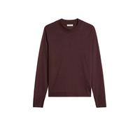 Langarmshirt MARC O'POLO "aus TENCEL™ Lyocell-Baumwolle-Mix", Damen, Gr. S, schwarz cherry, Obermaterial: 67% Lyocell, 33% Baumwolle, unifarben, Basic, loose fit, Rundhals, normaler Saum, Shirts Langa