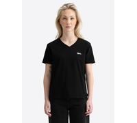 T-Shirt LONSDALE "CHITTOE", Damen, Gr. XXL, schwarz (schwarz, ecru), Obermaterial: 100% Baumwolle, Shirts T-Shirt, sportliche Schnittform, aus Baumwolle, für Erwachsene (37919747-XXL) schwarz, ecru