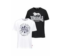Lonsdale T-Shirt »DILDAWN« (Packung, 2-tlg., 2er-Pack), schwarz | weiß