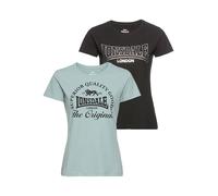 Lonsdale Rowrah Short Sleeve T-shirt 2 Units Grau L Damen