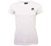 T-Shirt LOTTO, Damen, Gr. L (40), weiß (hellweiß), 100% Baumwolle, unifarben, normal, Rundhals, gerader Abschluss, Shirts T-Shirt, - in körpernaher Form (82787652-L) hellweiß