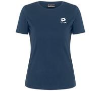 T-Shirt LOTTO, Damen, Gr. M (38), blau (marineblaus), 100% Cotton, unifarben, normal, Rundhals, gerader Abschluss, Shirts T-Shirt, - in körpernaher Form (77308864-M) marineblaus