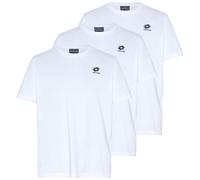 T-Shirt LOTTO, Herren, Gr. XL (56/58), weiß (hellweiß), 100% Cotton, unifarben, normal, Rundhals, gerader Abschluss, Shirts T-Shirt, - im vorteilhaften 3 Stück Pack (51595303-XL) hellweiß