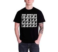 T-Shirt # M Black Unisex # Hard Days Night Faces Mono