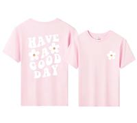 T-Shirt Mädchen Sommer Kurzarm Weisses Tshirt Kinder Baumwolle Tops für Mädchen Mode Druck Shirt Rundhals Sport Leicht Tshirts für Kinder (DE/NL/SE/PL, Alter, 3 Jahre, 4 Jahre, Regular, Rosa)