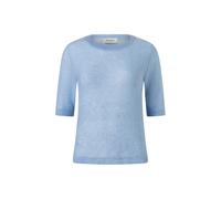 T-Shirt MAERZ MUENCHEN "Maerz Muenchen 376800 T-Shirt Damen Bekleidung", Damen, Gr. 36, blau, 46% Alpaka, 35% Polyamid, 19% Schurwolle, Shirts T-Shirt (75898138-36) blau