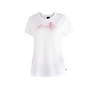 T-Shirt MAIER SPORTS "Tilia Pique W", Damen, Gr. 42, weiß, 100% Polyester, Rundhals, Shirts T-Shirt, Damen Kurzarmshirt, leichtes Sommer Funktionsshirt, Rundhals, Reg Fit (52256555-42) weiß