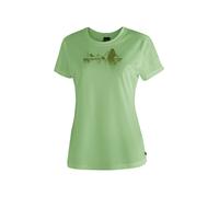 T-Shirt MAIER SPORTS "Tilia Pique W", Damen, Gr. 44, grün (hellgrün), 100% Polyester, Rundhals, Shirts T-Shirt, Damen Kurzarmshirt, leichtes Sommer Funktionsshirt, Rundhals, Reg Fit (10511428-44) hell