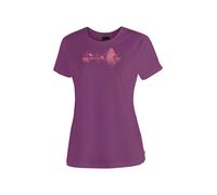T-Shirt MAIER SPORTS "Tilia Pique W", Damen, Gr. 48, lila (purpurviolett), 100% Polyester, Rundhals, Shirts T-Shirt, Damen Kurzarmshirt, leichtes Sommer Funktionsshirt, Rundhals, Reg Fit (17302448-48)