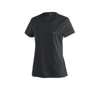 Maier Sports Waltraud, Damen T-Shirt, Funktionsshirt mit Rundhals für Wandern und Freizeit, dryprotec Technologie, Atmungsaktiv, NFC-Chip für einfaches Recycling, Schwarz, 34