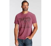 T-Shirt MAN'S WORLD, Damen, Gr. 5XL (72/74), lila (beere), Single Jersey, Obermaterial: 100% Baumwolle, bedruckt, normal, Rundhals, Shirts T-Shirt, Kurzarm, mit stylischem Print, Rundhalsausschnitt, a